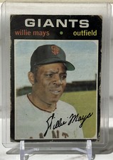 WILLIE MAYS 1971 Topps SAN FRANCISCO GIANTS