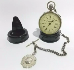 2 x Minis X große SCHWARZ Keramik Taschenuhrenständer, Uhrendisplayständer. - Bild 1 von 8