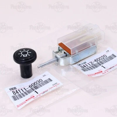 Оригинальный переключатель управления фарой Toyota 81-84 LAND CRUISER в сборе + переключатель управления освещением - Изображение 1 из 4