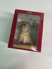 Pug Dog Limited Edition Collectors Series ACA Christmas Tree Ornament NEW K1