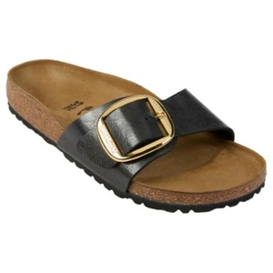 Birkenstock Mujer MADRID Hebilla Grande NEGRO Estrecho 6 - 6.5 EU 37 NUEVO - Imagen 1 de 2