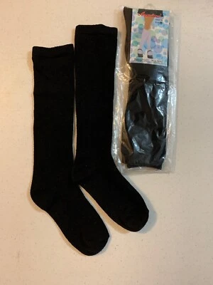 Лот из 5 пар школьных носков до колена униформа черные, для девочек размер 6-8 - Изображение 1 из 4