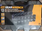 GearWrench 84938N 13 Pc. 1/2" Drive 6 Pt Std Universal Impact Socket Set SAE New