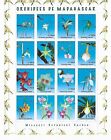 MADAGASCAR - 2005 - Orchids - Miniature sheet of 16 different stamps  - MNH