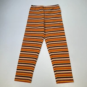 Halloween Pant Girl Medium 8 Stripe Stretch 22x21 Party Costume Holiday Core No - Picture 1 of 9