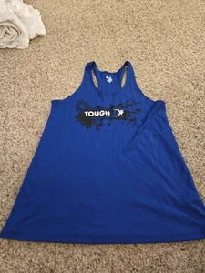 Womens Workout Tank Blue Medium Badger Sport "Tough AF" - Picture 1 of 4