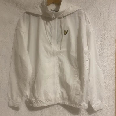 Chaqueta deportiva Lyle And Scott, cortavientos, Mac, festival, blanca, unisex, nueva con etiquetas Foto 1 de 4