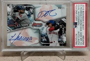 Bowman's Best 2016 doble automático Dustin Pedroia Yoan Moncada automático/25 PSA 10 POP 1 - Imagen 1 de 8