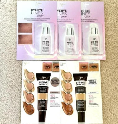 It Cosmetics Bye Bye Lines Suero y Corrector Impermeable Antienvejecimiento Debajo de los Ojos NUEVO Foto 1 de 3