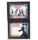 RARE Vintage Framed German BABY BALL Theatre Advertisement Paper Print 