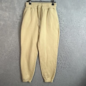 Forever 21 x Juicy Couture Sweatpants Youth Girl Small Yellow Pockets Drawstring - Picture 1 of 10