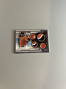 2023 Topps Museum Collection Lance McCullers Primary Pieces Patch Quad Ruby /10