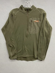 SITKA Gear Men's Core Midweight Zip-t Long Sleeve Hunting Shirt Green Medium - Picture 1 of 12