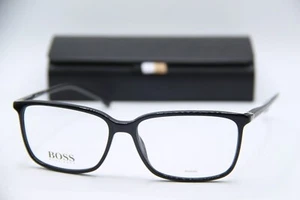 NEW HUGO BOSS 1185/IT 807 BLACK AUTHENTIC DESIGNER EYEGLASSES W/CASE 56-15 - Picture 1 of 5