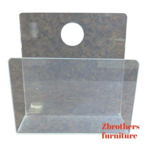 Vintage Mid Century Lucite Ghost Magazine Rack Stand Holder Cover