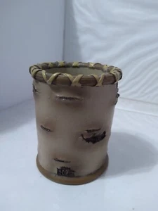 Wood Design Decorative Desk Pen Container knick knack - Picture 1 of 6