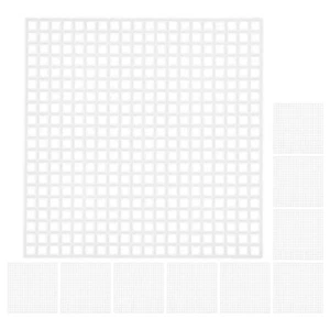 10 Pcs Crocheted Material Sheet Sewing Plastic Canvas Stitching Mesh - Picture 1 of 12