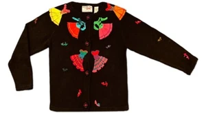 Michael Simon Sez Flamenco Ballroom Dancing Sweater Girls 12/14 or Womens Small - Picture 1 of 7