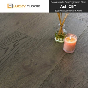 15mm Ash Cliff Oak Engineered Flooring Hardwood Timber Floor Floating Floorboard - Picture 1 of 3