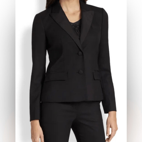 Tory Burch giacca donna nera lana Dolly taglia 0