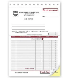 500 Statements - Spectra Carbonless Collection / Nebs Deluxe No. 4506 / 2 Part - Imagen 1 de 1