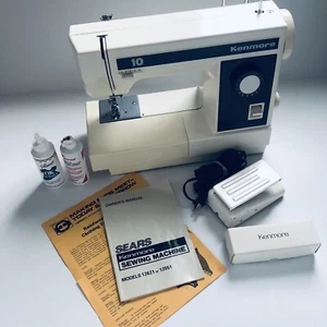 Vintage Kenmore Model 158.1262181 Sewing Machine With Extras - NOT FULLY TESTED - Picture 1 of 20