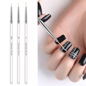 Fine Liner Brush Set Striping Painting Thin Nail Art Pen Drawing Clear Acrylic - Picture 1 of 3