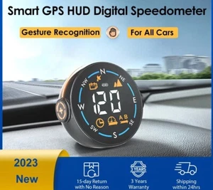 New Intelligent GPS HUD Gauge Speed Display Gesture Recognition Clock Altitude - Picture 1 of 6