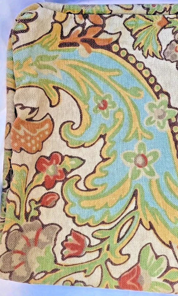 1 Almohada Estándar Pottery Barn Sham Lino y Algodón Jacobeo Floral Multicolor Foto 1 de 4