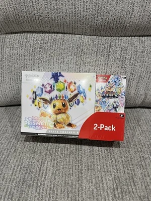Pokemon TCG Prismatic Evolutions Costco Bundle ETB + Booster Bundle New & Sealed - Image 1 of 4