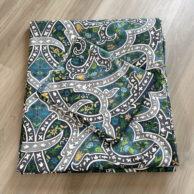 Funda nórdica Pottery Barn azul verde floral algodón king y 2 fundas estándar  Foto 1 de 4