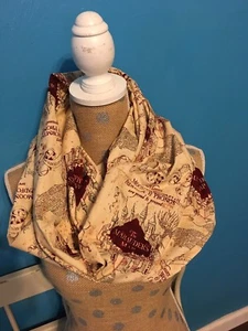 Harry Potter Marauder's Map Infinity Scarf - Picture 1 of 4