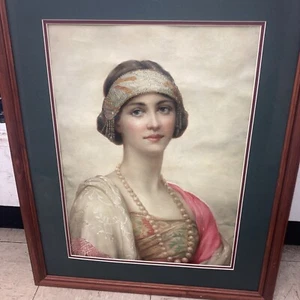 Old painting of a lady - Picture 1 of 5