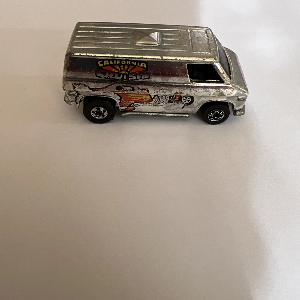 De colección 1974 Hot Wheels California Cruisin' Silver Van Super Chromes - Suelta Foto 1 de 4