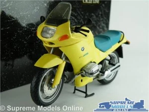BMW R 1100RS MOTORBIKE MODEL 1:24 SIZE MINICHAMPS CYC RS1104 YELLOW CYCLE LINE T - Picture 1 of 5