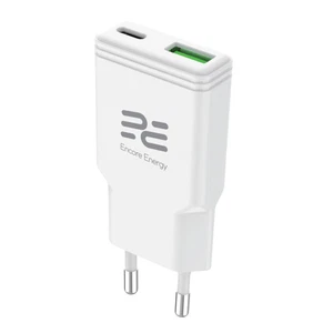 Nowa ładowarka sieciowa SLIM GaN 20W USB-A USB-C QC PD Encore Energy MD-2083ZA - Zdjęcie 1 z 7
