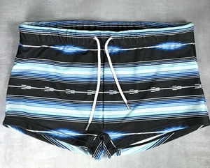2xist Men’s Multicolor Blue Striped Swim Trunks 0065 - Picture 1 of 5