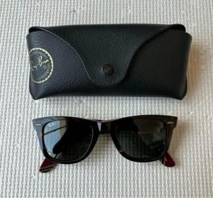 RAY-BAN BROOKS BROTHERS Wayfarer Sunglasses with Case Designer Eyewear Used - Picture 1 of 6