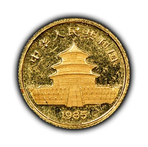 1985 5 Yuan China 1/20 oz Gold Panda Coin - SKU-G3254 - Picture 1 of 4