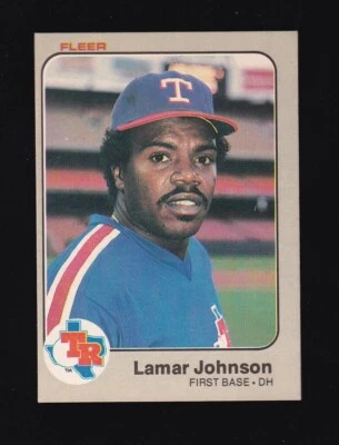 1983 Fleer Lamar Johnson #571 Texas Rangers - Image 1 of 2
