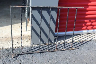 Barandilla de valla de metal de hierro forjado vintage acento de jardín arquitectónico #3A Foto 1 de 4