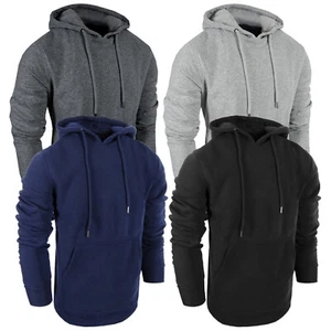 Sudadera con Capucha Pullover Chaqueta Polar Pull-Over Canguro Bolsillo de Transporte Ajuste Ajustado Sudadera con Capucha - Imagen 1 de 19