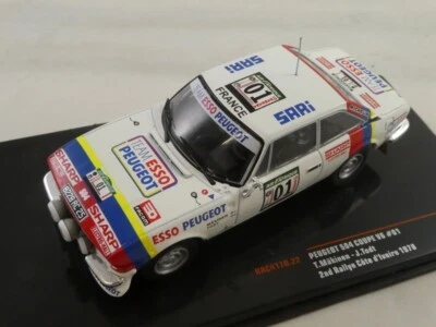 IXO Peugeot 504 Coupé V6 #01 Makinen Rally Cote d'Ivoire 1978 1/43 RAC417B.22 - Immagine 1 di 3