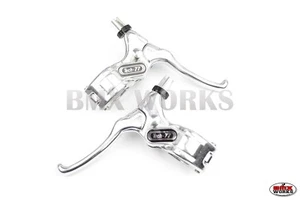 Genuine Dia-Compe Tech 77 Freestyle Silver Brake Levers Pairs - Old School BMX - Picture 1 of 1