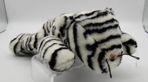 Ty Classic Cristal Blanco Gatito Gato 10"" Peluche 100 % Tysilk Ojos Azules 2011 - Imagen 1 de 7