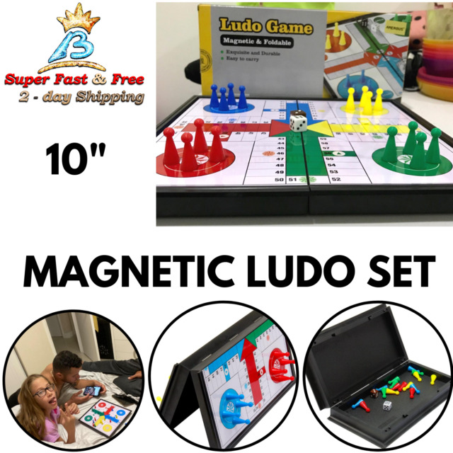 Pocket Magnetic Ludo Travel Game 1-4 players COMPLETE no349