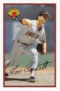 Tom Candiotti 1989 Bowman 80  Cleveland Indians  Baseball Card