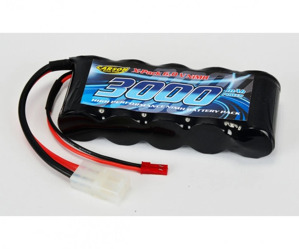 Carson 500608142 NiMH RX Pack 6V SubC3000mAh TAM/BEC Empfängerakku Akku - Bild 1 von 1