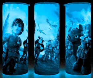 Glow in the Dark How to Train a Dragon Night Fury Cup Mug Tumbler 20oz - Picture 1 of 4