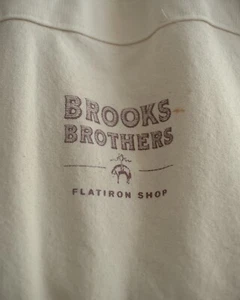 Brooks Brothers NYC Flatiron Shop wiederverwendbare Einkaufstasche aus natürlichem Baumwoll-Canvas - Bild 1 von 12